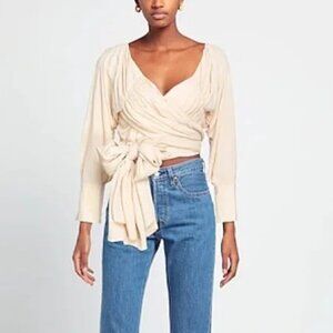 JACQUEMUS + La Bomba Andre Wrap Blouse